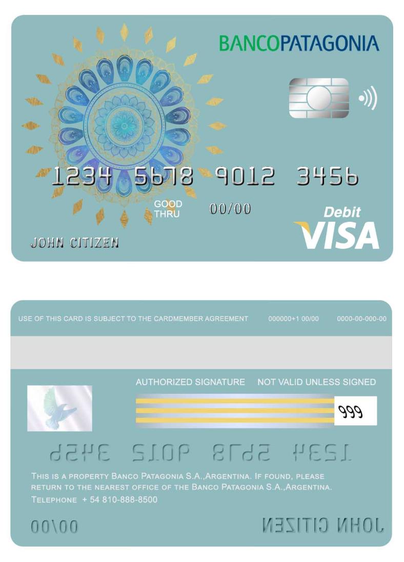 Agentina Banco Patagonia S.A. bank visa card